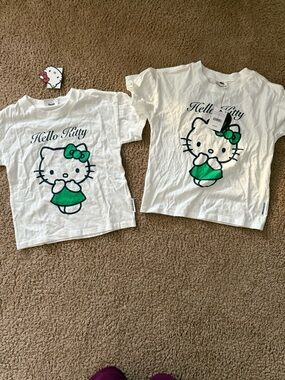 Hello Kitty White Tee with Green Bow and Dress - Hello Kitty